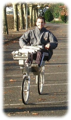 rower enjoying the aviroute rowbike